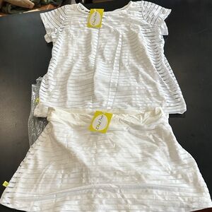 L’Oeuf Poche Striped Two-Piece Tennis set, sz M